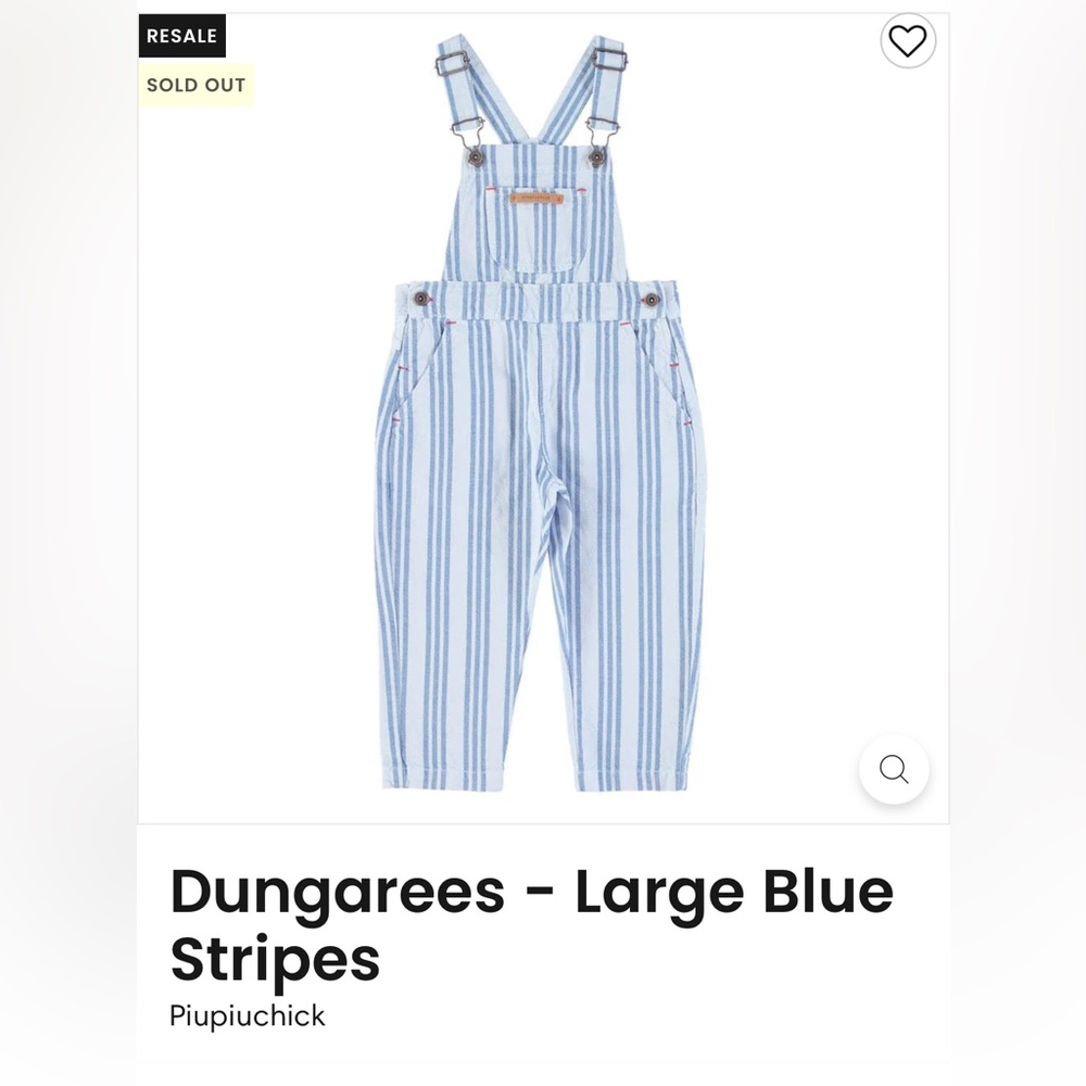 PIUPIUCHIK Dungarees Blue Striped